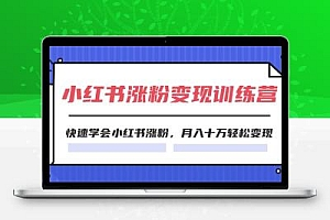 2024小红书涨粉变现训练营，快速学会小红书涨粉，月入十万轻松变现(40节)