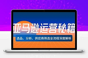 亚马逊运营秘籍：选品、分析、供应商筛选全流程深度解析（无水印）