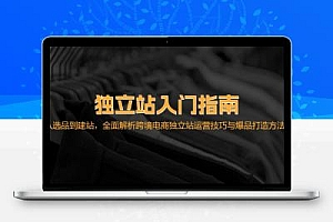 独立站入门指南：从选品到建站，全面解析跨境电商独立站运营技巧与爆品…