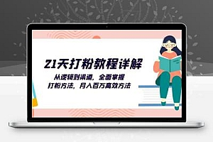 21天打粉教程详解：从逻辑到渠道，全面掌握打粉方法，月入百万高效方法